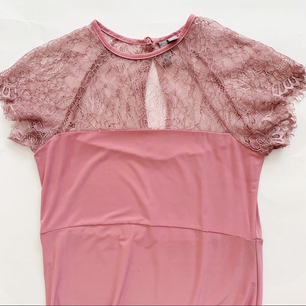 ASOS Lace Detailed Mauve Maternity Cocktail Dress